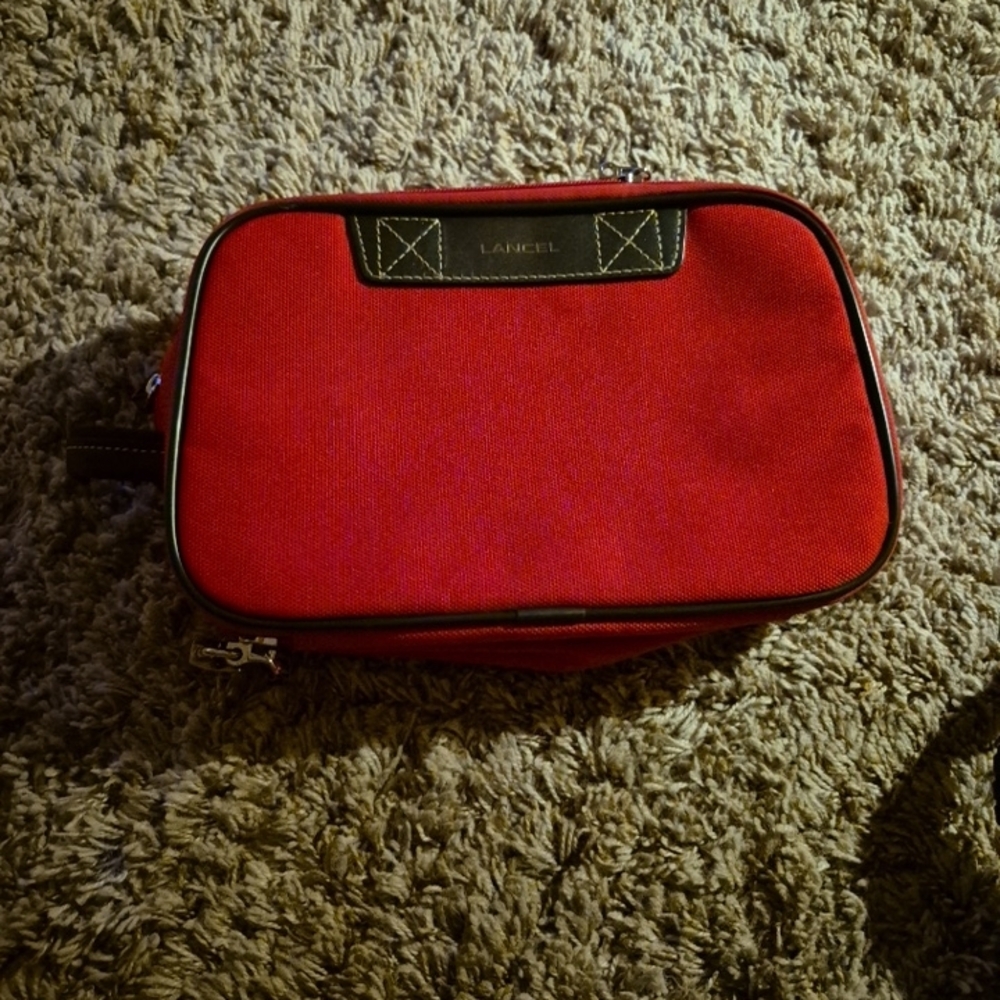 Lancel Red Men's Toiletry Bag